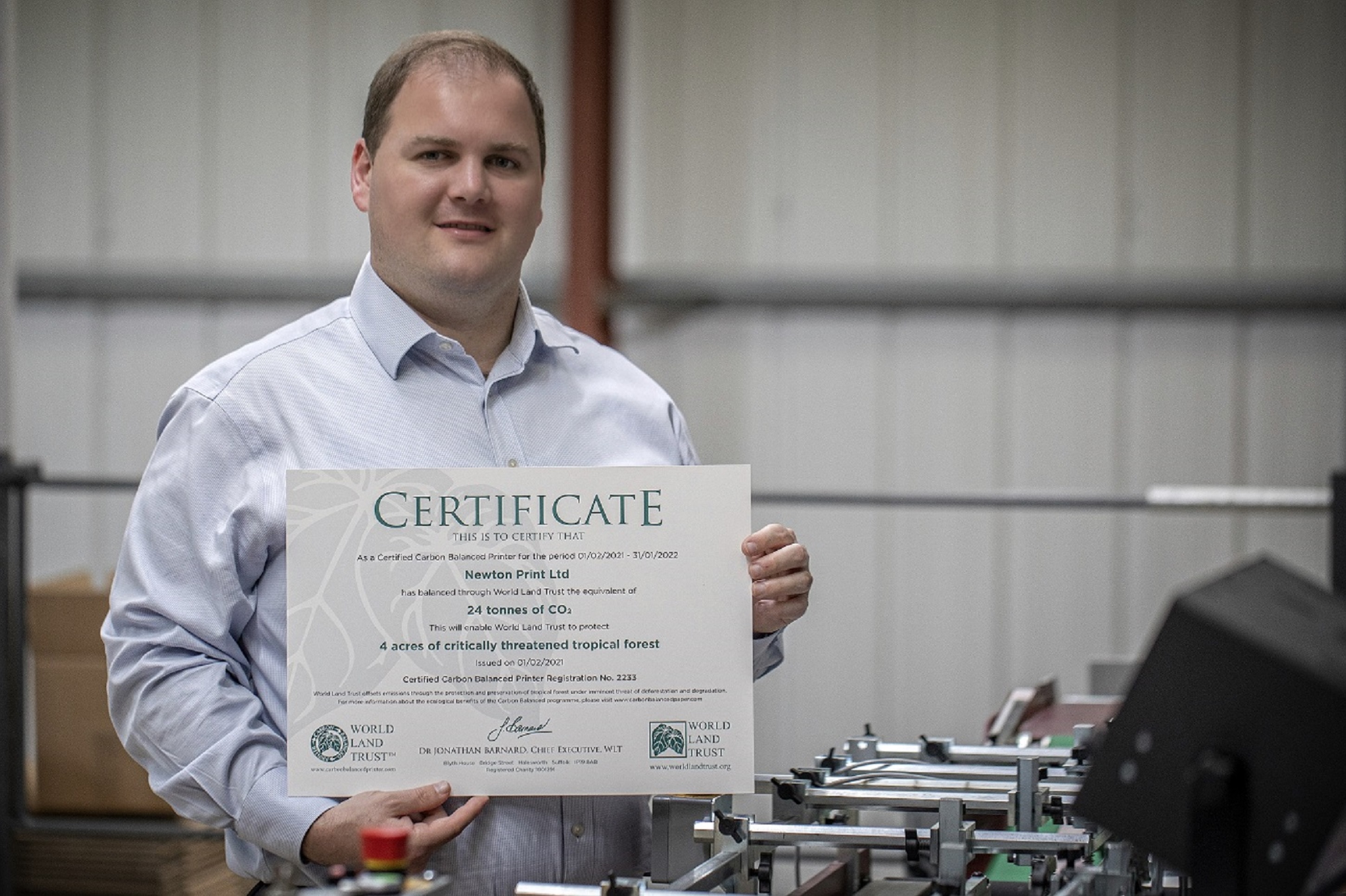 We’re Certified Carbon Balanced Printers